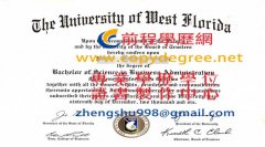 西佛羅里達大學文憑範本|複製UWF學位證書